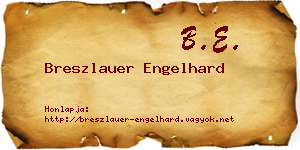Breszlauer Engelhard névjegykártya